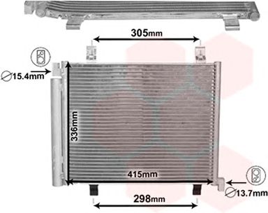 VAN WEZEL 58005327 -  Конденсатор, кондиционер